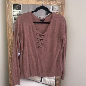Mauve - Soft American Eagle Sweater